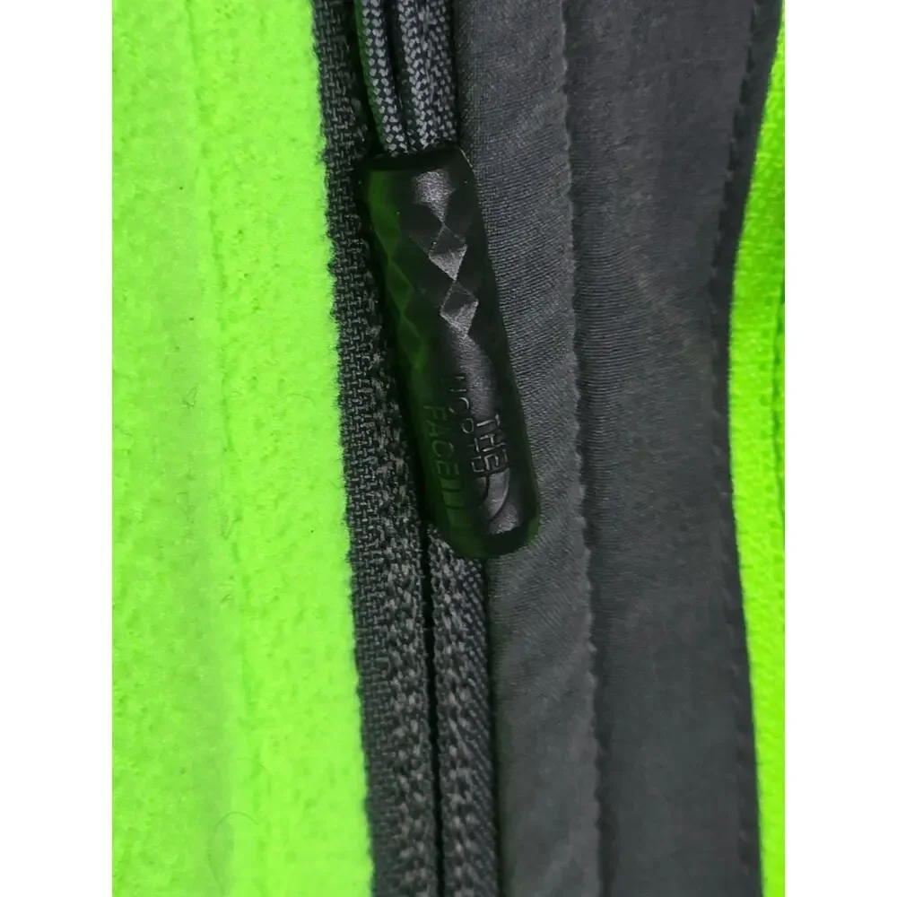 The North Face Quarter Zip Fleece Pullover Neon Green Men’s Small Outdoor Sport